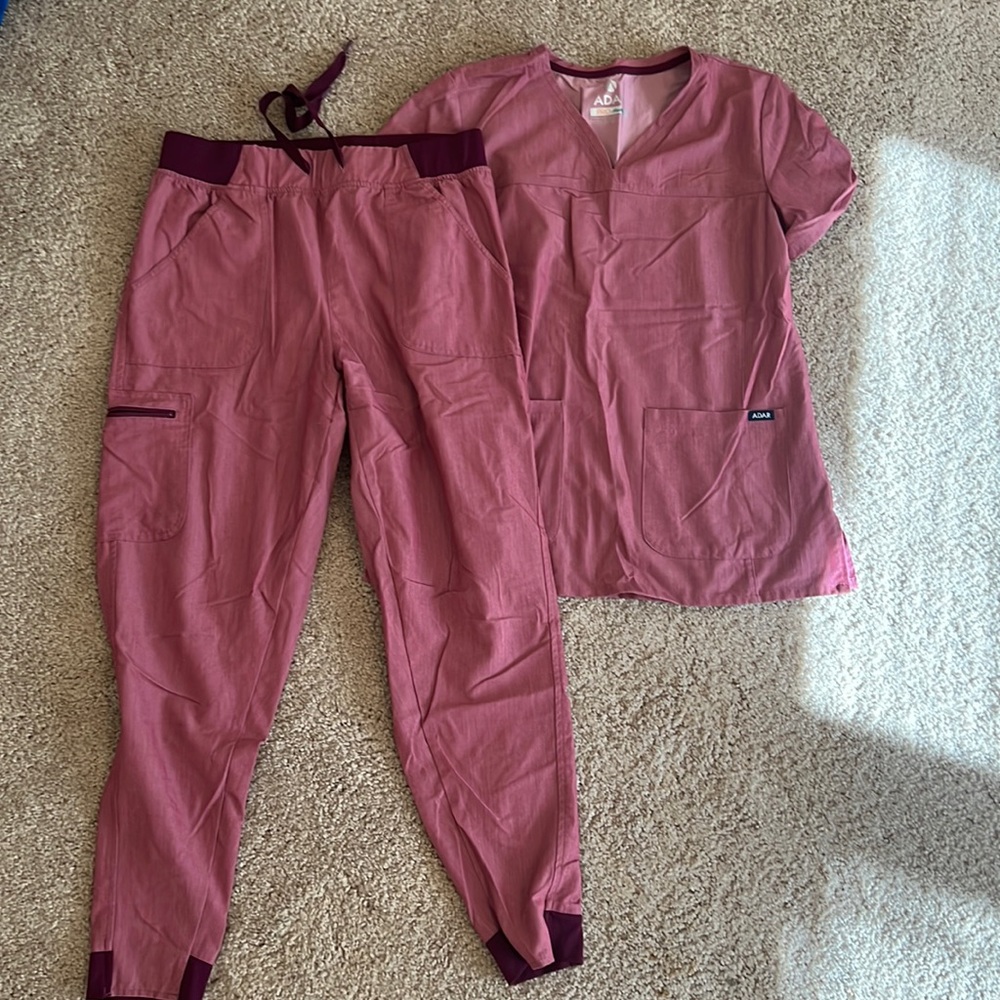 Adar red scrubs